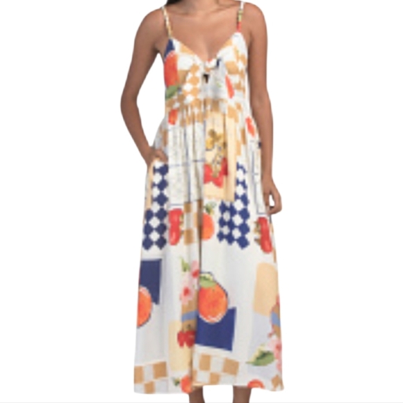 Caroline Constas Dresses & Skirts - NWT Caroline Constas linen blend French theme maxi dress. - S.       F32